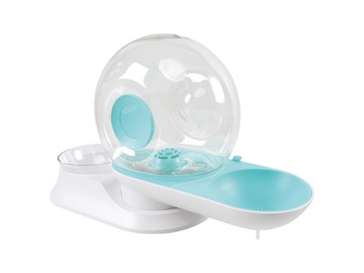 M-PETS_xxxx_SNAILCOMBIfoodwaterdispenserturquoise