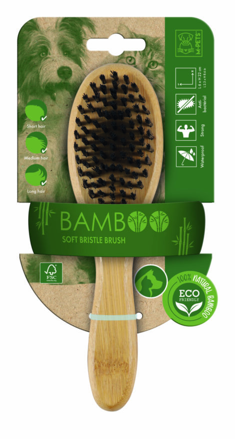 M-PETS_10119199 BAMBOO Soft Bristle brush_3D sim