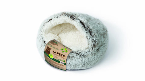 M-PETS_20303299_SNUGO ECO Cat Bed_Grey_3D sim