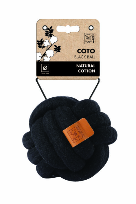 M-PETS_10646701_COTO_Eco rope dog toys_White Loop Ball_6.5 cm_#0