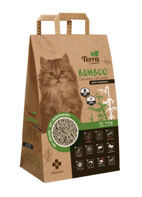01.M-PETS_20121599_TERRA BAMBOO ORGANIC CAT LITTER with charcoal 10L_3D sim