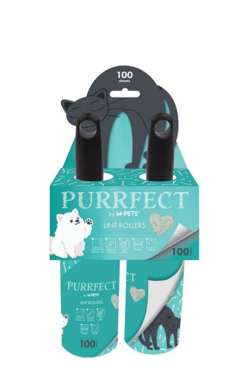 Purrfect Lint Rollers Green 100 Sheets