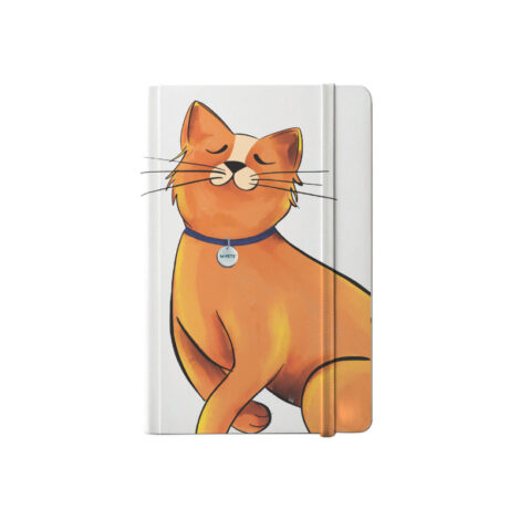 M-PETS_60005299_PETJOY A5 Notebook Galya Cat Orange_3DSim_CMYK_V01
