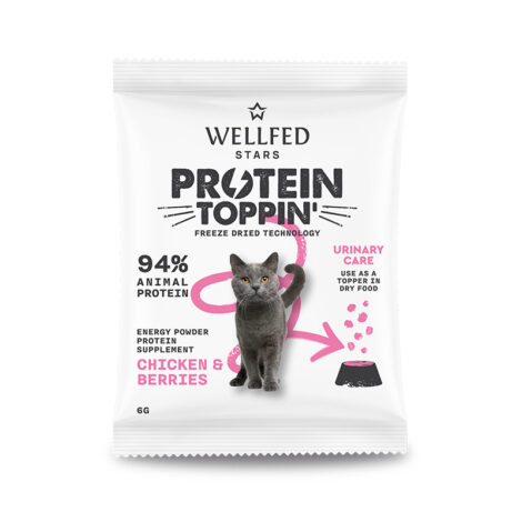 WELLFED F.D. PROTEIN TOPPIN' CHICKEN+BERRIES 6gr